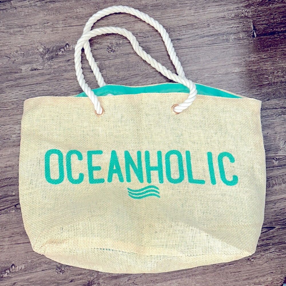“Oceanholic” beach bag or tote Brand new!